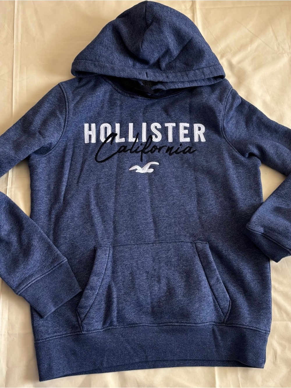 Hollister California Men's Blue Hoodie Sweatshirt